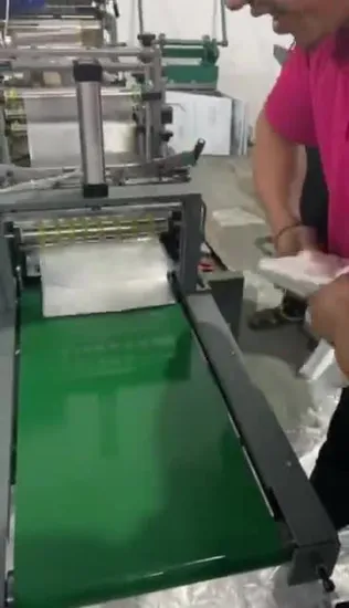 Semi Automatic Double Layer Disposable Glove Making Machine with Tearing Device
