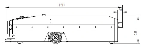 High Precision Infrared Obstacle Avoidance Automatic Guided Vehicle with Hook Device Using in Factory One-Way Luking Agv Robot Chassis (TZAGV-LU01)